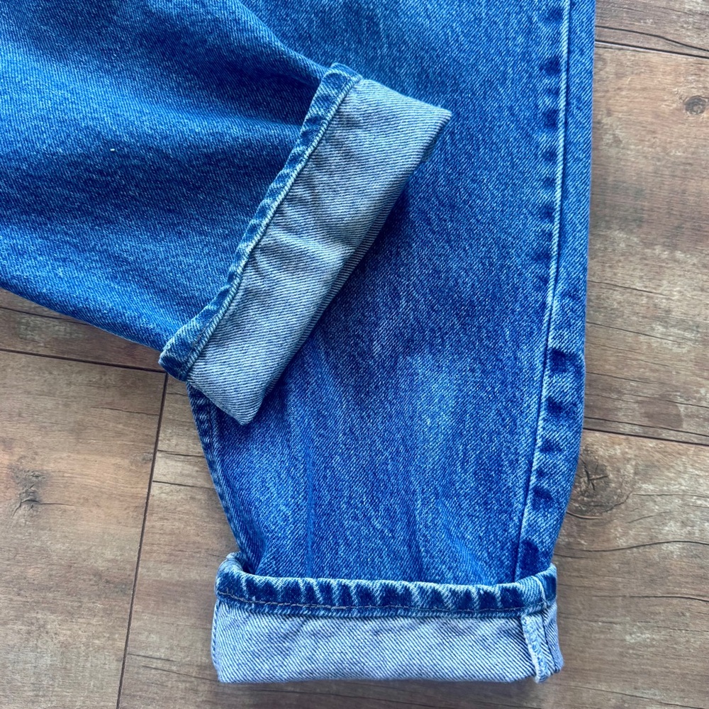 Vintage 90’s Lee High Rise Straight Leg Medium Wash Mom Jeans Size 14 Petite - Picture 4 of 7